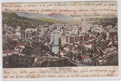 902130 Ak Totalansicht SarajevoHauptstadt von Bosnien und Herzegowina 1917