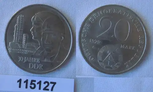 DDR Gedenk Münze 20 Mark 30.Jahrestag der DDR 1979 (115127)