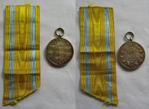 Sachsen Friedrich August Medaille Silber am Band (139718)