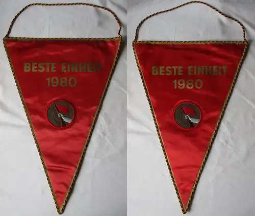 1x DDR Wimpel Kampfgruppe der Arbeiterklasse - Beste Einheit 1980 (131613)