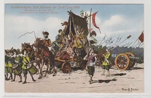 96962 Jubiläumskarte 600 Jahrfeier der Stadt Stolp in Pommern 1910