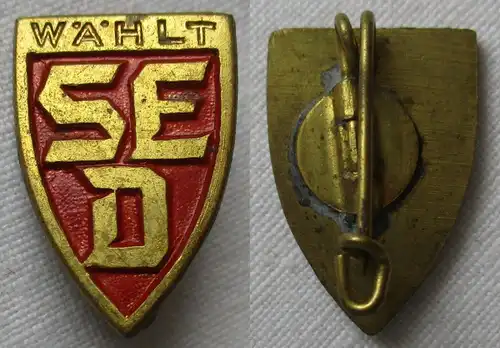 DDR Anstecknadel "Wählt SED" sozialistische Einheitspartei Deutschlands (148949)