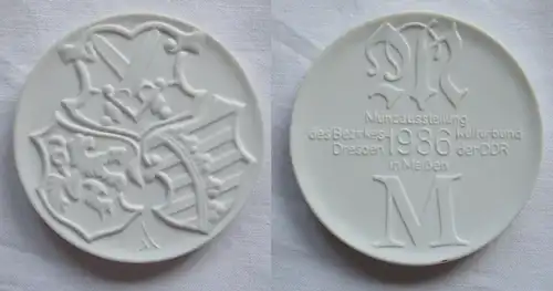 DDR Medaille Münzausstellung d. Bezirkes Dresden Kulturbund Meißen 1986 (148477)