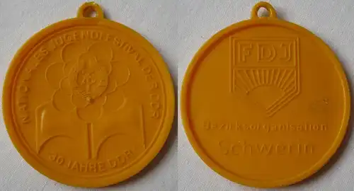 DDR Medaille Nationales Jugendfestival 30 Jahre DDR - Bezirk Schwerin (146459)