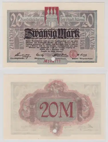 20 Mark Banknote Großnotgeld Stadt Altona 02.11.1918 (135349)