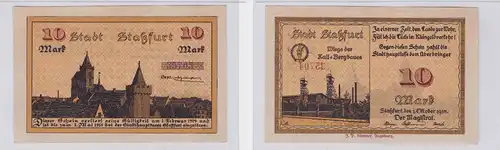 10 Mark Banknote Notgeld Stadt Staßfurt 1.10.1918 (126108)