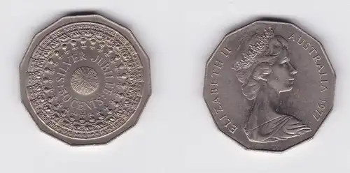 50 Cents Kupfer Nickel Münze Australien 1977 (126777)