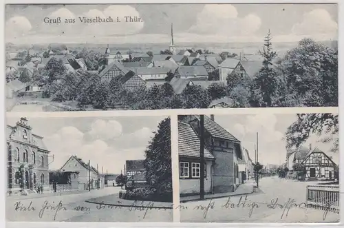 96531 Mehrbild Ak Gruß aus Vieselbach in Thüringen 1936