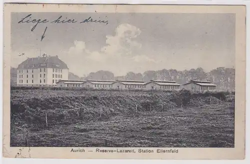 99226 Ak Aurich Reserve Lazarett Station Ellernfeld 1919