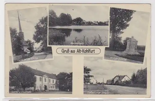 71361 Mehrbild Ak Gruß aus Alt-Kohlfurt Węgliniec Gasthof zur Eisenbahn usw.1934