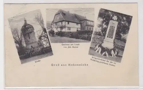 97846 Mehrbild Ak Gruß aus Hoheneiche Gasthaus zur Linde usw. 1930