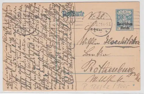 97532 DR Ganzsachen Postkarte P128/02 gestempelt München 25.3.1921