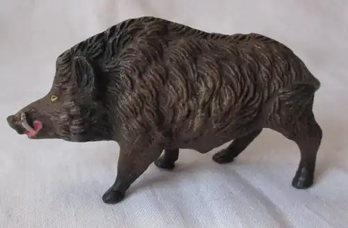 Lineol Elastolin Masse Figur Wildschwein stehend um 1930 ca. 9 x 5 cm (112745)