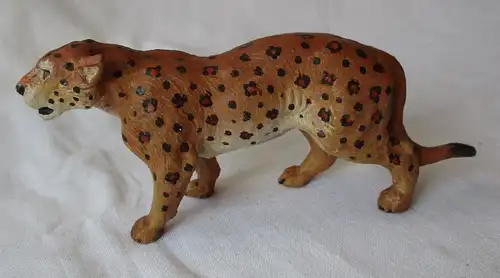 Lineol Elastolin Masse Figur Jaguar stehend um 1930 ca. 11,5 × 5,5 cm (119062)