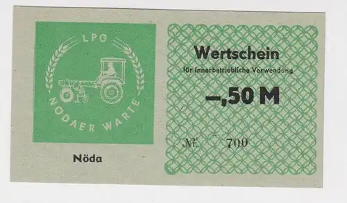0,50 Mark Wertschein DDR für LPG Geld LPG "Nodaer Warte" Nöda (163872)