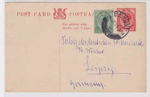 907353 Ganzsachen Postkarte Südafrika Benoni nach Leipzig 1926