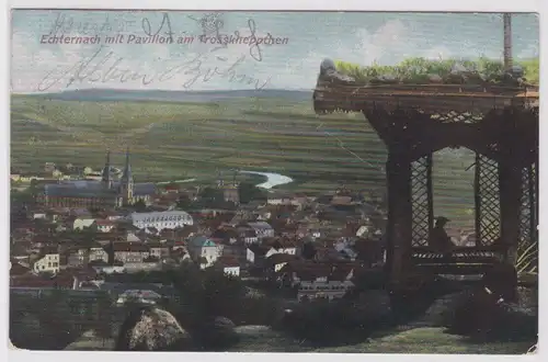 902765 Ak Echternach mit Pavilion am Trosskneppchen 1911