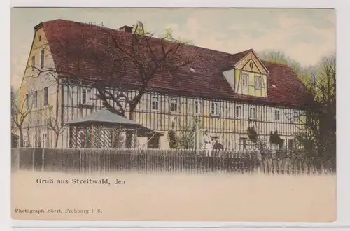99796 Ak Gruß aus Streitwald Villa Waldblick um 1900
