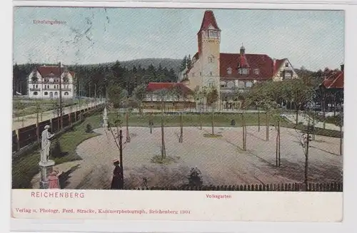 97243 Ak Reichenberg (Liberec) - Volksgartne, Erholungsheim 1907