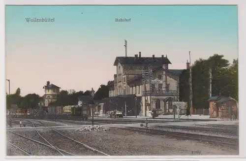 99923 Ak Wolfenbüttel Bahnhof um 1910