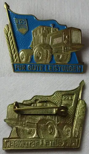 DDR Abzeichen FDJ Goldener Traktor 2. Ausgabe "Für gute Leistungen" (143070)