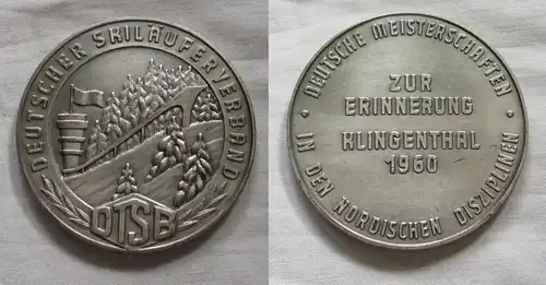 DDR Medaille DTSB Deutsche Meisterschaften Klingenthal 1960. (150897)