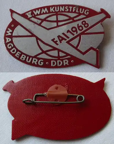 DDR Abzeichen V. WM Kunstflug Magdeburg FAI 1968 (150038)