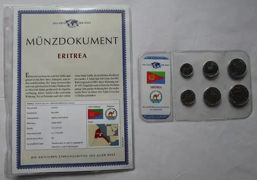 KMS Das Geld der Welt Kursmünzensätze der Welt Eritrea + Zertifikat (144811)
