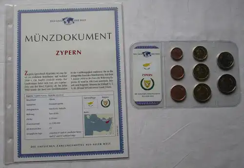 KMS Das Geld der Welt Kursmünzensätze der Welt Zypern + Zertifikat (154960)