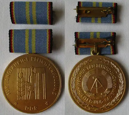 DDR Medaille für langjährige Pflichterfüllung Landesverteidigung + Etui (112169)