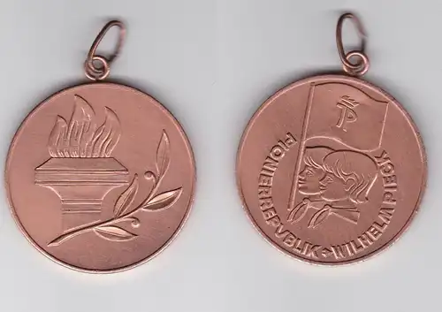 DDR Medaille Pionierrepublik "Wilhelm Pieck" Stufe Bronze (130078)