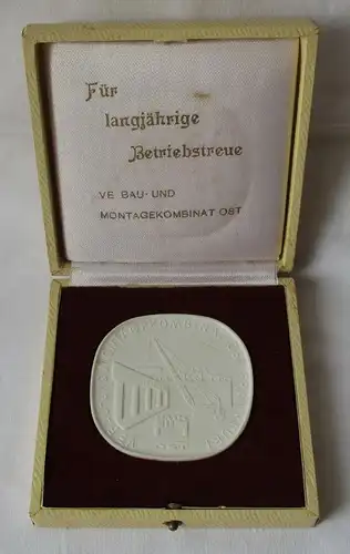 DDR Medaille VEB Bau- und Montagekombinat Ost Frankfurt - Betriebstreue (128750)