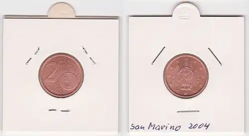 2 Cent Münze San Marino 2004 Freiheitsstatue (125061)