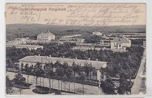 90588 AK Truppenübungsplatz Königsbrück mit zahlreichen Kasernen 1911