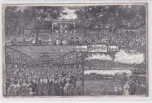 88498 Ak Leipzig Gruß vom Etablissement Schützenhof im Rosenthal 1911