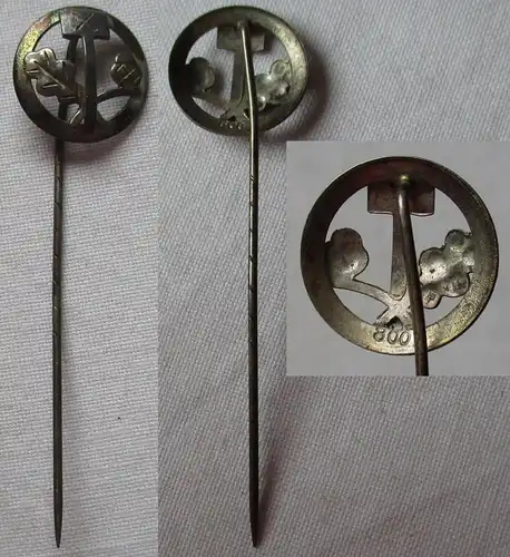 DDR Ehrenzeichen des Handwerks Handels- und Gewerbekammer 800er Silber (123532)