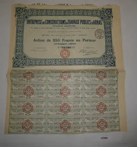 250 Francs Aktie Entreprise de Constructions & Travaux Publics d'Arras (127995)