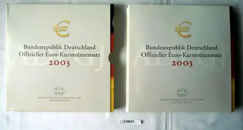 Offizieller KMS Euro Kursmünzensatz 2003 von Deutschland (118810)