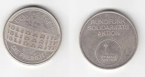 DDR Medaille Rundfunk Solidaritäts Aktion Stimme der DDR (113299)