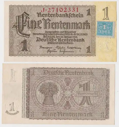 1 Mark Banknote DDR Deutsche Notenbank 1948 Kuponausgabe Ro.Nr.330 b (131809)