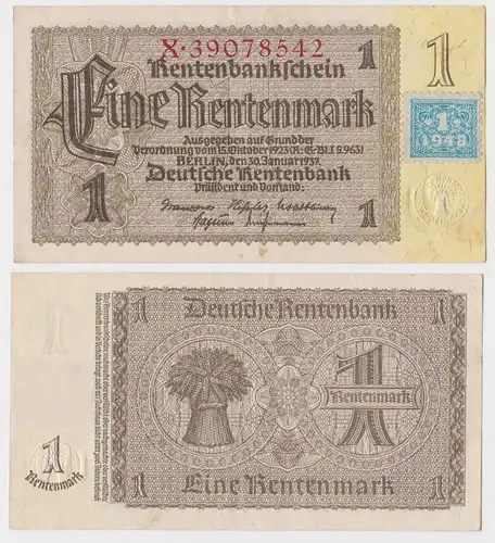 1 Mark Banknote DDR Deutsche Notenbank 1948 Kuponausgabe Ro.Nr.330 b (132306)