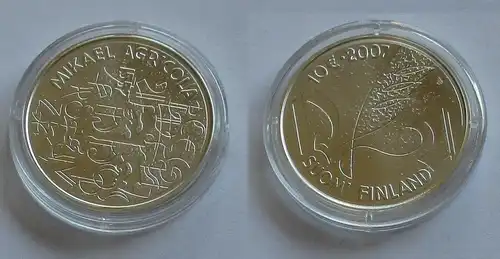 10 Euro Silbermünze Finnland 450. Todestag Mikael Agricola Stempelglanz (131784)