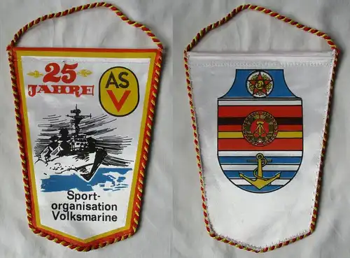 DDR Wimpel ASV Armeesport 25 Jahre Sportorganisation Volksmarine (142255)