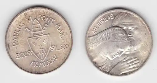 500 Lire Silber Münze Vatikan 1975 Johannes Paulus VI (142129)