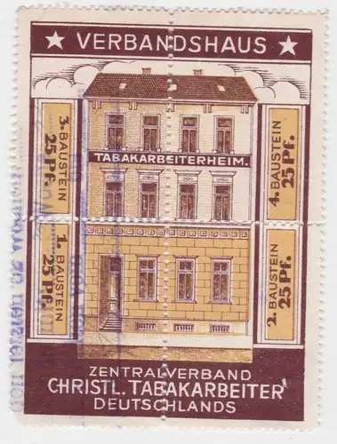 Baustein Marke Zentralverband christlicher Tabakarbeiter Deutschlands (87767)