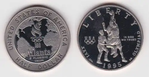 1/2 Dollar Nickel Münze USA Olympiade 1996 Atlanta 1995 S (124164)