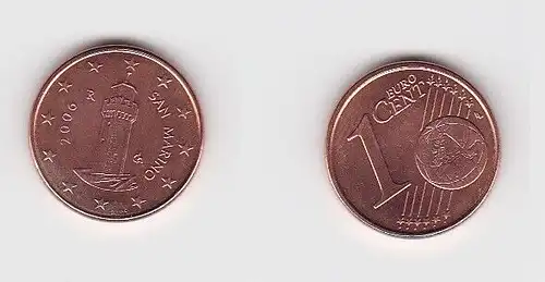 1 Cent Münze San Marino 2006 Festungsturm Montale (131098)