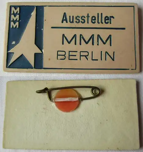 DDR Abzeichen Aussteller FDJ MMM Messe der Meister von Morgen Berlin (142446)