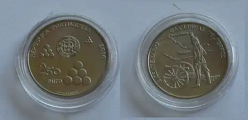 2,5 Euro Münze Portugal 2010 das Linhas de Torres port. Wallanlage (132189)