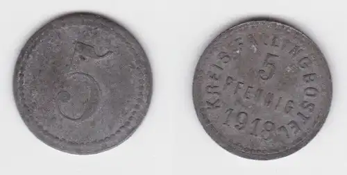 5 Pfennig Zink Münze Notgeld Kreis Fallingbostel 1918 (140476)